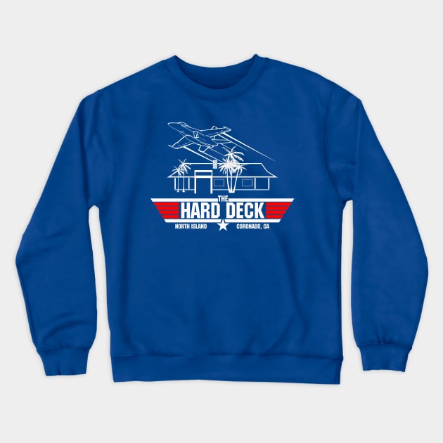 The Hard Deck Beach Bar Crewneck Sweatshirt by MadMaverick